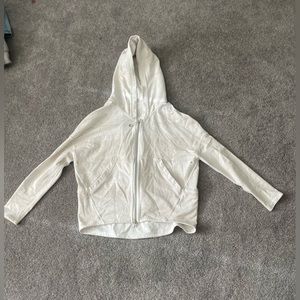 White lulu zip up jacket